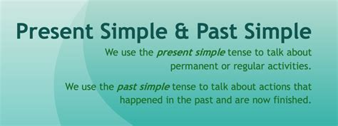 Present Simple Past Simple 的图像结果
