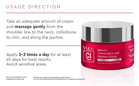 VLCC Clinic Prosculpt Chin & Neck Line Firming Cream | Quick Absorbing ...
