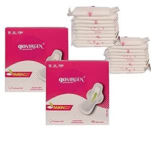 Buy GOVIRGEN Sanitary Pads For Women - Extra Large Cottony Soft ...