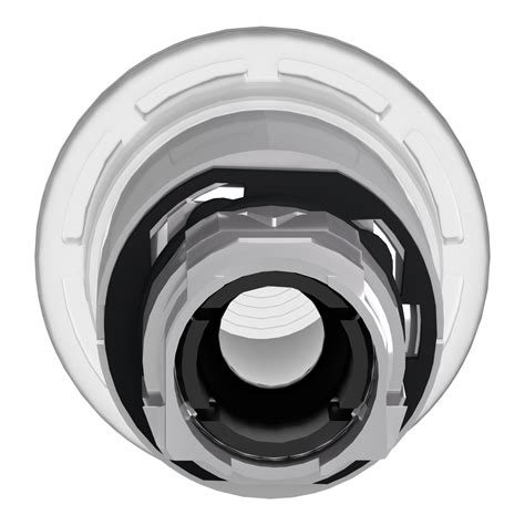ZB4BW413 - Head for illuminated push button, Harmony XB4, metal, white ...
