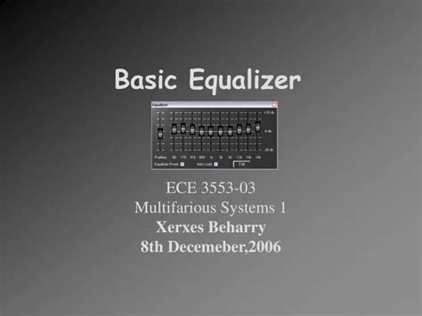 Tutorial Equalizer 的图像结果