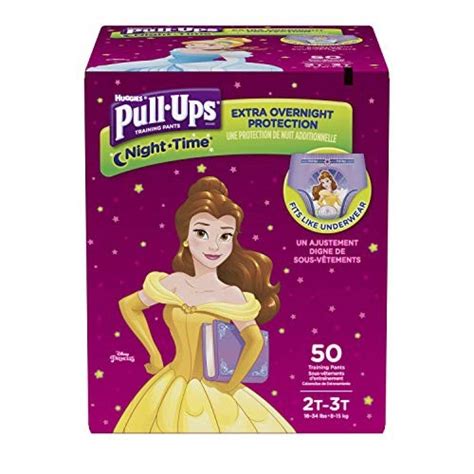 Pañales de entrenamiento Pull-Ups 2T 3T de niña noche -50pz