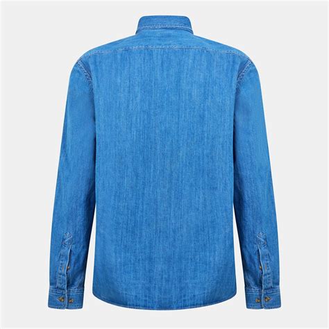 Boss Mens BOSS Long Sleeve Denim Shirt - Tailored Fit (Liam Kent ...
