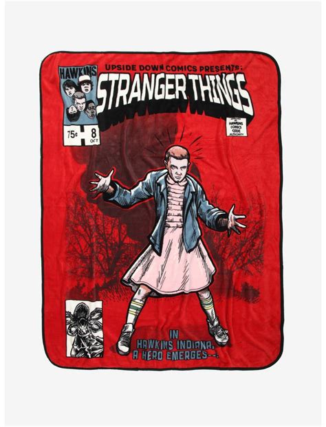 Stranger Things Comic Book Throw Blanket | Hot Topic