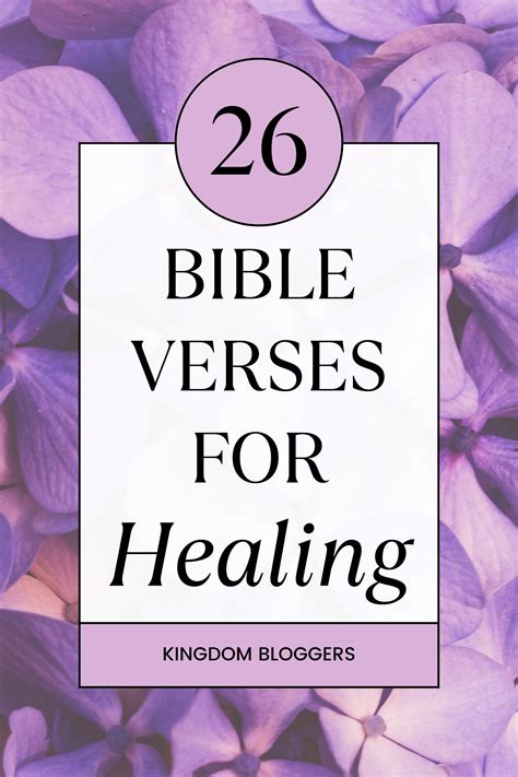 23 Bible Verses for Hope and Healing in 2024 | Healing verses ...