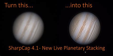 Image result for Live Video Example of SharpCap Stacking