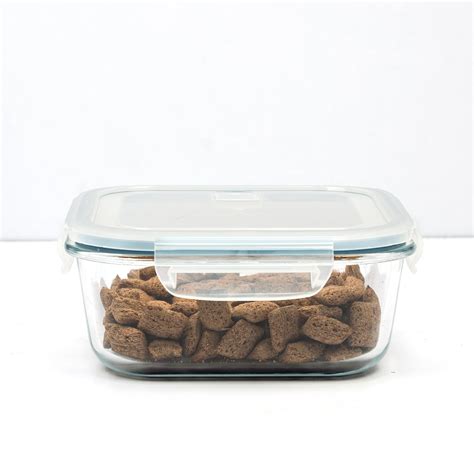 Pack of 2: Leak-Proof Glass Storage Containers with Lockable Lids | Sp ...