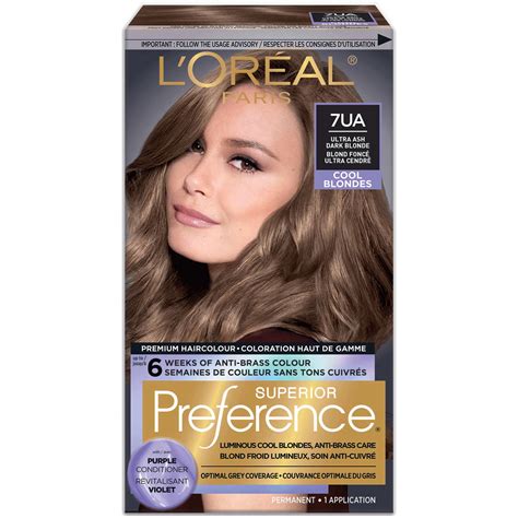 Dark Ash Blonde Permanent Hair Color by L’Oréal Paris for 100% Grey ...