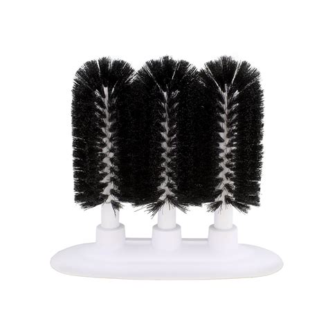 Glass Cleaning Brush, 3 Brush Glass Washer ââ‚¬â€œ Triple Glass Rinser ...