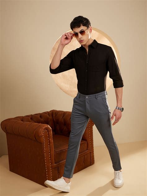 Black: Formal Wrinkle Free Shirt – Dennison Fashion India