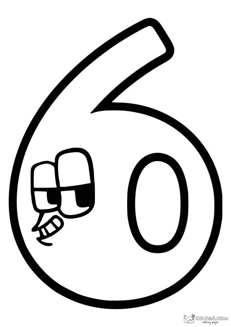 Ausmalbilder aller Ziffern 0-9 (Numbers Lore)