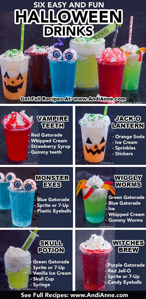 6 Easy Halloween Party Drinks: Great for kids. | Fun halloween drinks ...
