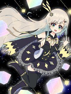 Download wallpaper 240x320 girl, dress, space, anime, art old mobile ...