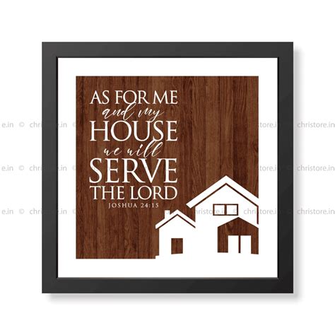 As For Me And My House Table Top decor - Joshua 24:15 Pledge – Christore