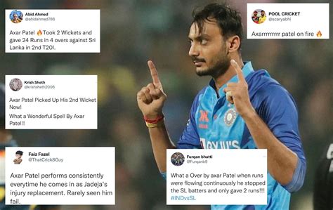 "Can Axar Patel do all the overs please" - Twitterati react to the ...