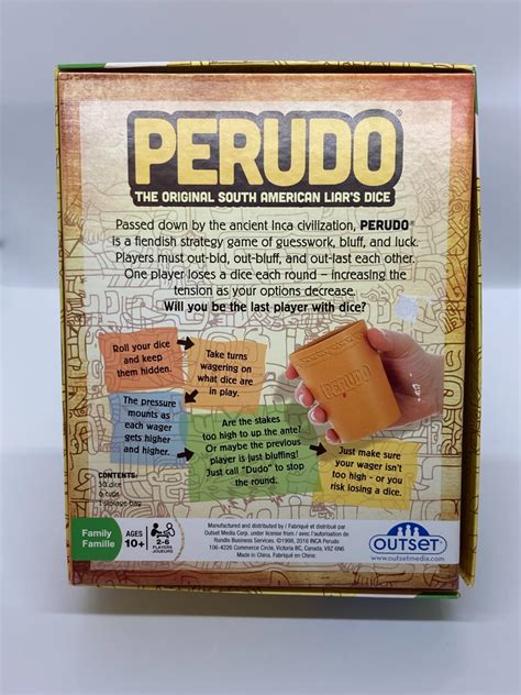 OUTSET Media - Perudo The Original South American Liar's Dice Game 2day ...