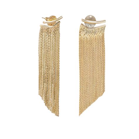 Aria Tassel Dangler - Trendy & Stylish Tassel Earrings for Women - Dark ...
