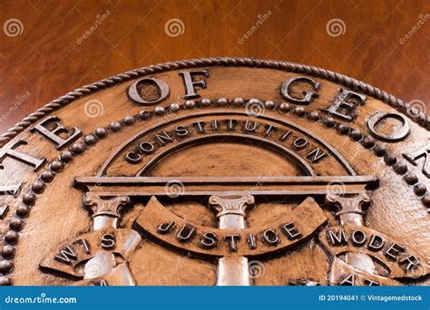 Georgia State Seal stock image. Image of macon, courthouse - 20194041