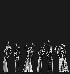 Image result for Hands Clapping Vector Sketch