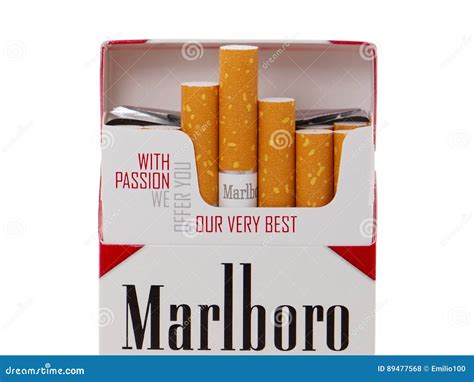 Pack of Marlboro Cigarettes, Made by Philip Morris Editorial Stock ...