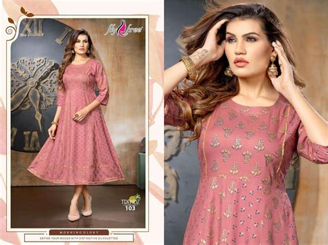 Fly Free Trendz Catalog Ethnic Wear Anarkali Kurtis Wholesale