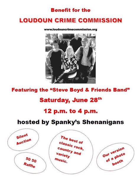 Loudoun Crime Commission featuring Steve Boyd & Friends Band , 538 E ...