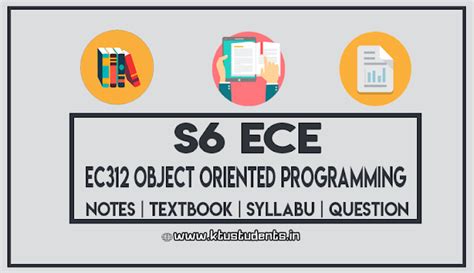 EC312 Object Oriented Programming - Notes | Textbook | Syllabus ...