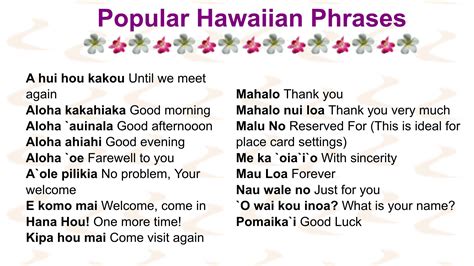 Welcome In Hawaiian Words - Letter Words Unleashed