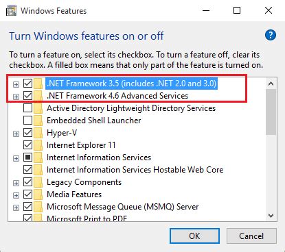 how to install NET Framework 3.5 includes NET 2.0 and 3.0