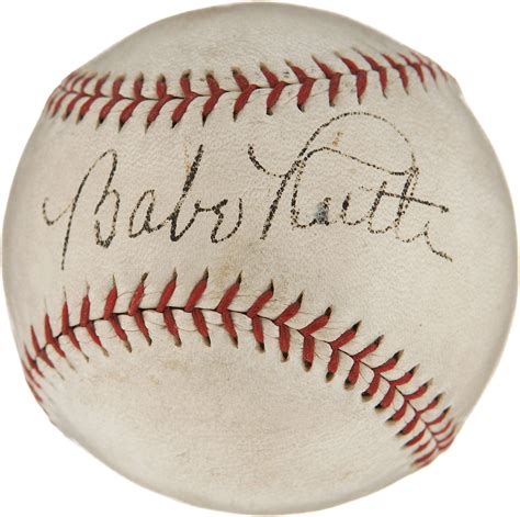 Babe Ruth Single Signed Baseball