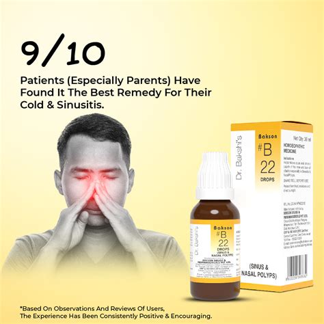 B22 DROPS (SINUS & NASAL POLYPS) – Buy Bakson