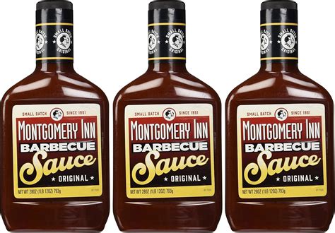 Amazon.com : Montgomery Inn Barbecue Sauce (3 Pack 28oz Each ...