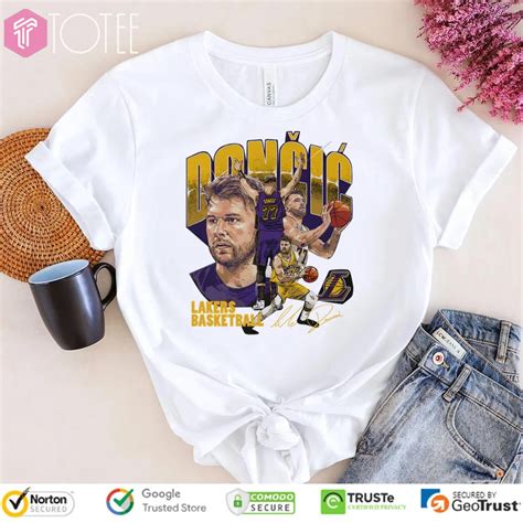 Luka Doncic Picture Collage Los Angeles Lakers Signature T-shirt