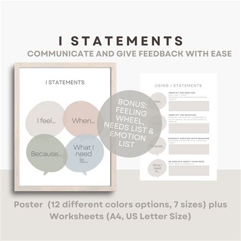 Image result for Communication. I Statements Worksheet