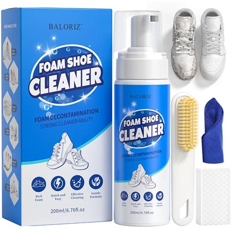 BALORIZ Sneaker Cleaner Kit, Shoe Cleaner Solution with Brush ...