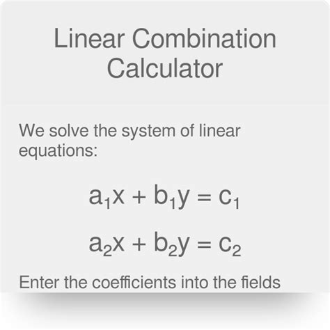 How to Do Linear Combination Method 的图像结果