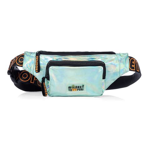 Lit Fanny Pack – Lightweight and Water-Resistant | Silver – Monkey Troopers