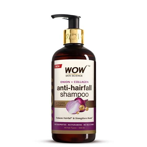 Buy WOW Skin Science Onion & Collagen Anti-Hairfall Shampoo|Reduces ...