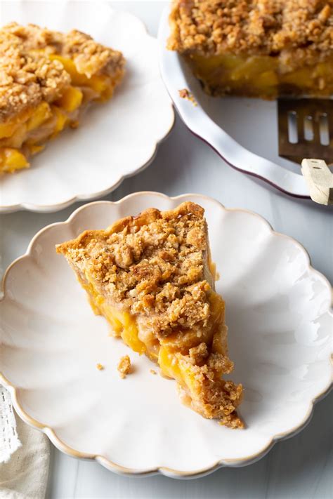 The Best Peach Crumble Pie Recipe | A Spicy Perspective | Recipe ...