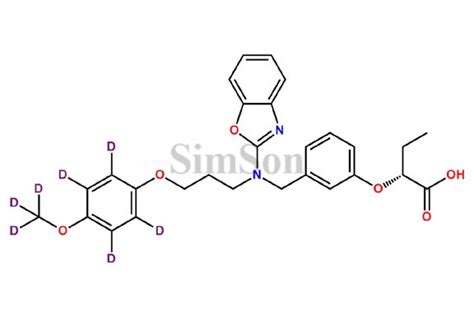 Pemafibrate D7 | CAS No- 1146956-10-6 | Simson Pharma Limited