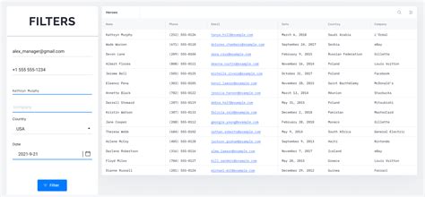 Image result for Template DataTable Filter