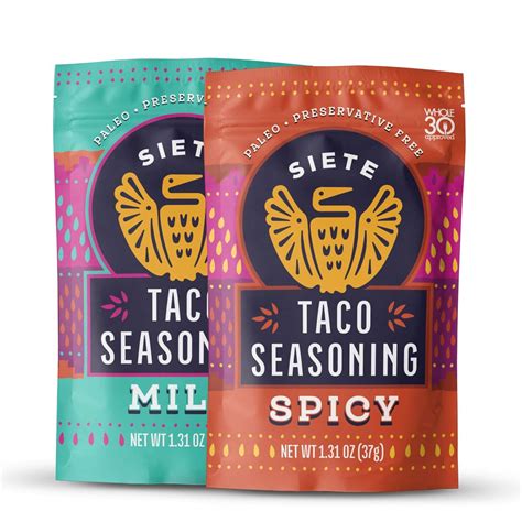 Amazon.com : Siete Taco Seasoning Mix Pack | Gluten Free | Vegan ...