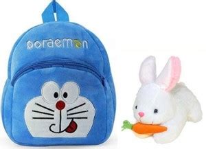 Flipkart.com | Chocomen Combo Doremon School Bag With 26 Cm Rabit With ...
