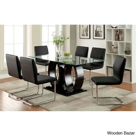 Herry New 4 Seater Pedestal Dining Table Set - Wooden Bazar | Wooden Bazar