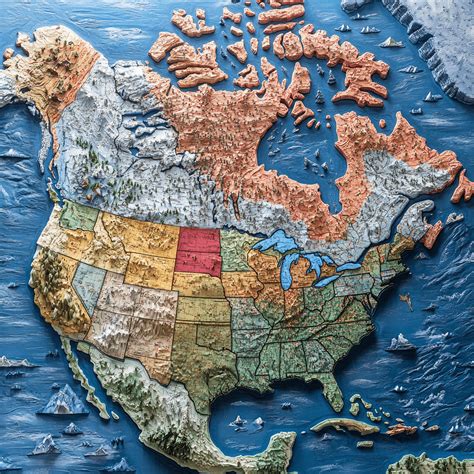 Canada Us Map Intriguing Borders And History