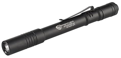 Streamlight 66134 Stylus Pro USB Rechargeable Penlight with Holster and Black/White LED - 250 ...