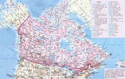 加拿大地图中文版高清 - 加拿大地图 - 地理教师网