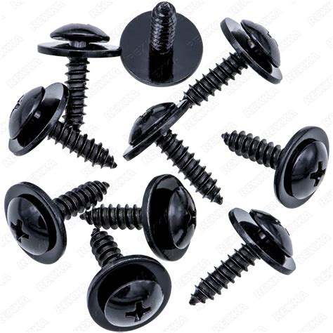 Rexka 10pcs Fender Liner Splash Shield Wheelhouse Liner Screw Phillips ...