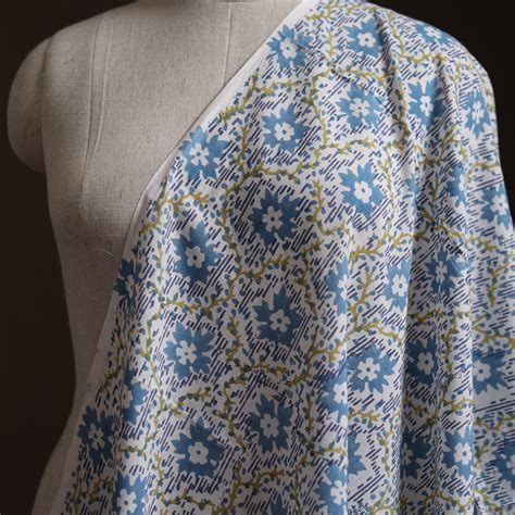 Sanganeri Hand Block Print Cotton Fabric