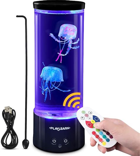 Playlearn Jellyfish Lamp - Color Changing Mood Light - LED USB Electric ...